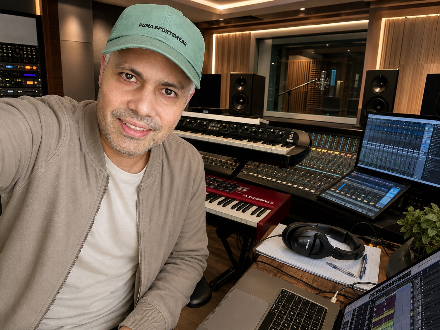 Bruno Miranda at his professional studio production setup